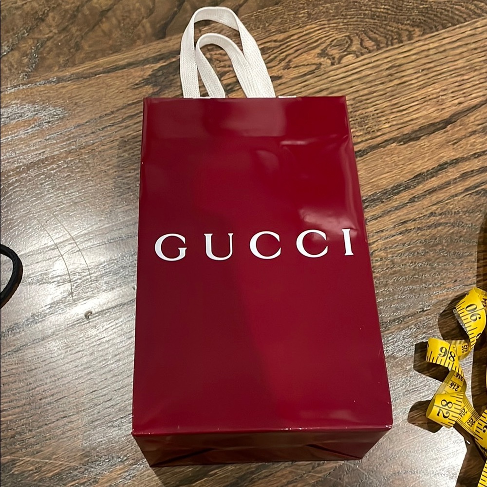 Gucci Red Shopping Bag